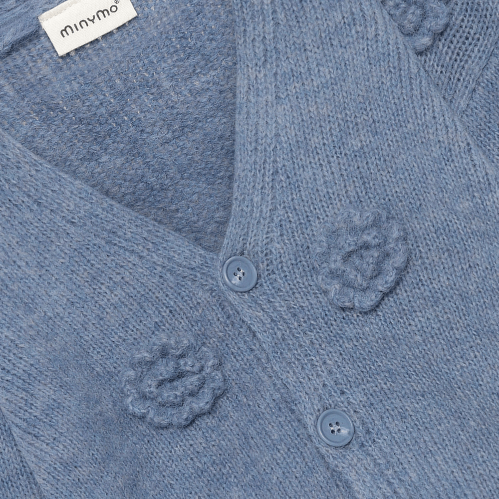 HUTTEliHUT Cardigan tricoté - Bleu clair de lune
