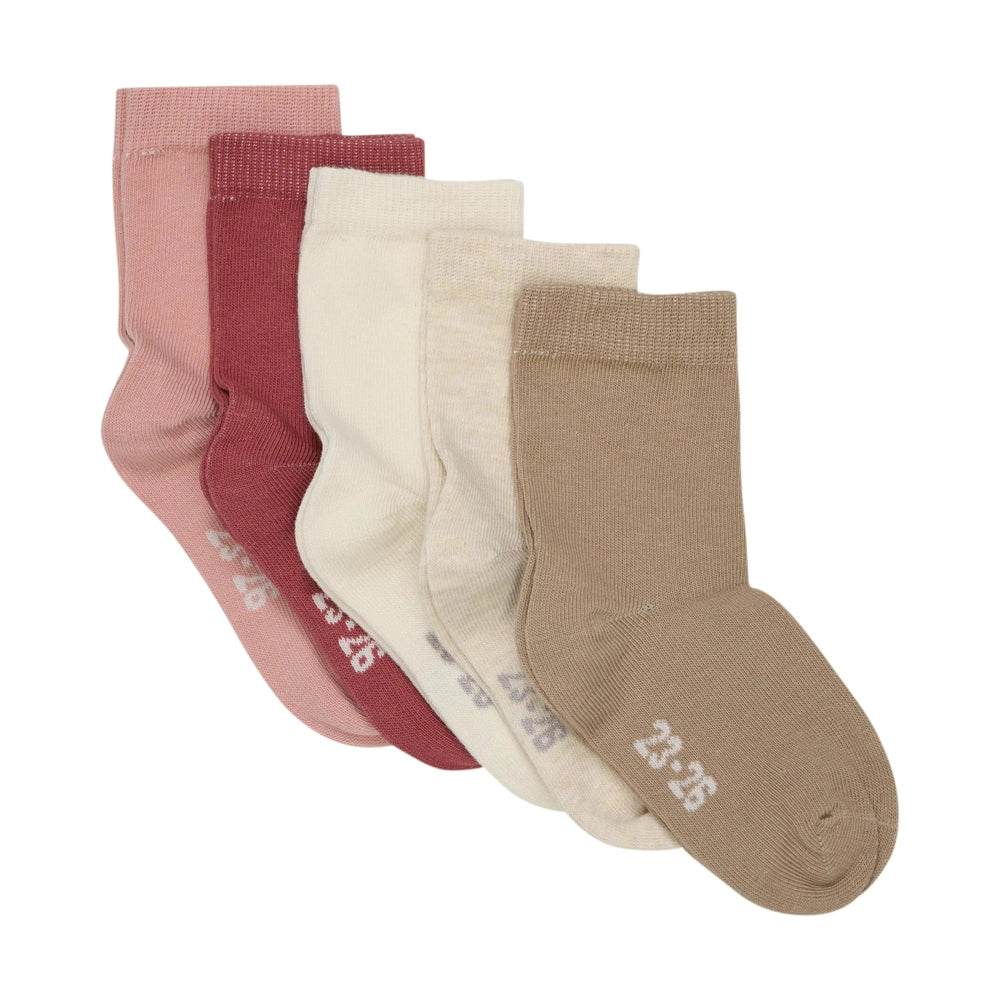 Minymo Enkelsokken Multi 5-pack - Rose Cloud