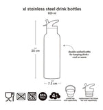 Little Lovely XL Stainless Steel Drinkbus 500ml - Robots
