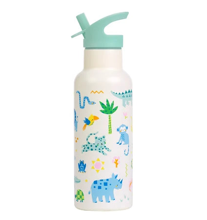 Little Lovely XL Stainless Steel Drinkbus 500ml - Jungle