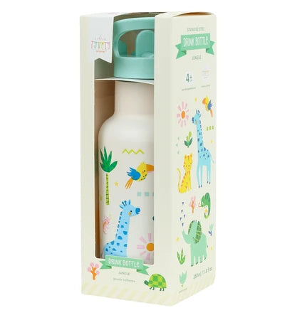 Little Lovely XL Stainless Steel Drinkbus 350ml - Jungle