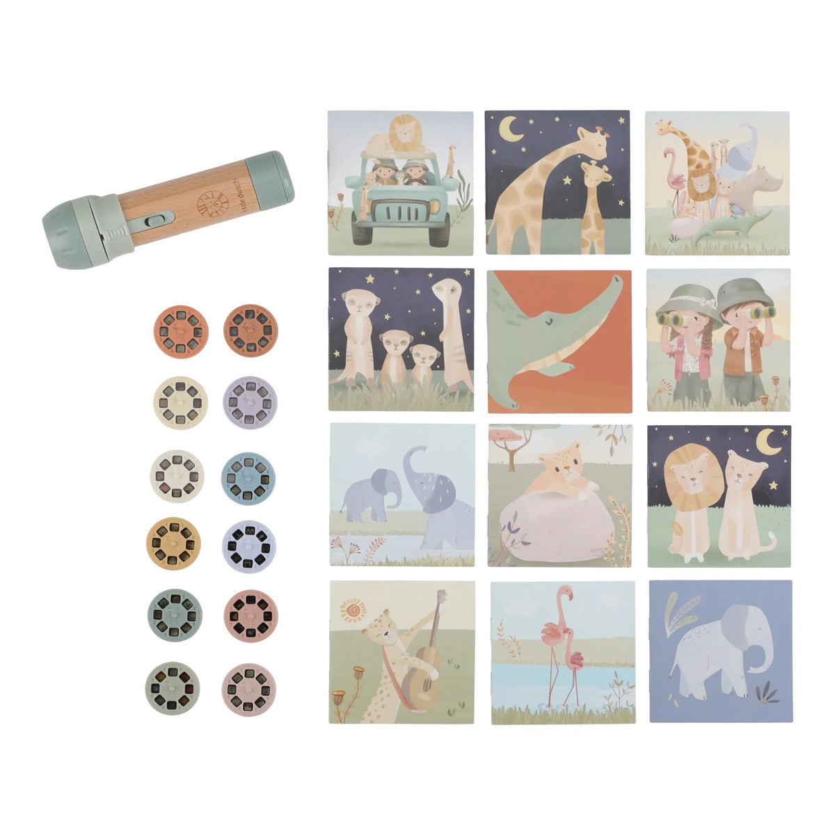 Little Dutch Safari Friends Verhalenprojector Met Zaklamp