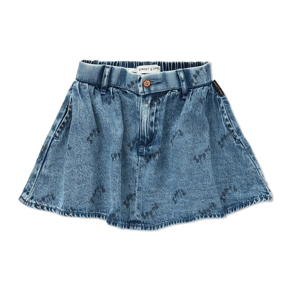 Sproet & Sprout Blauwe Denim Rok - Blue Denim