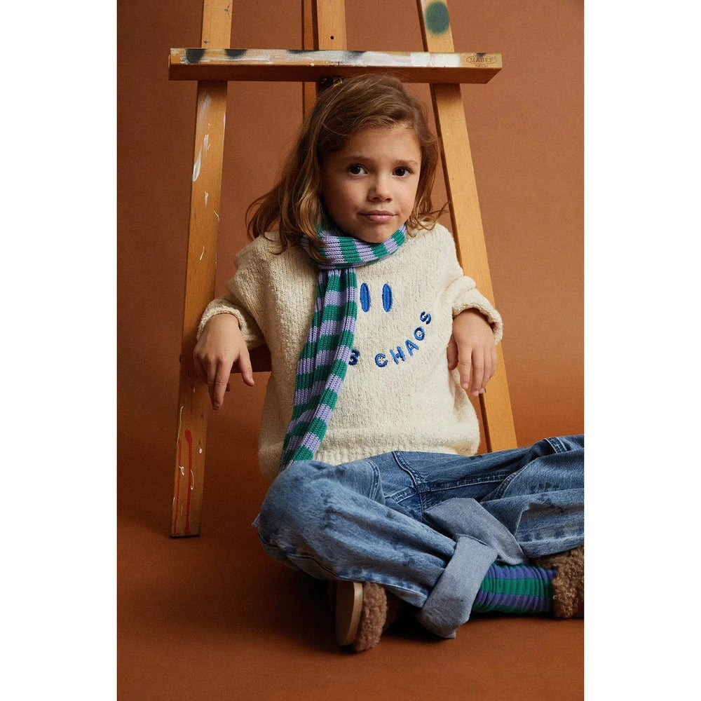 Sproet & Sprout Bouclé Sweater Club Chaos - Ivory Melee