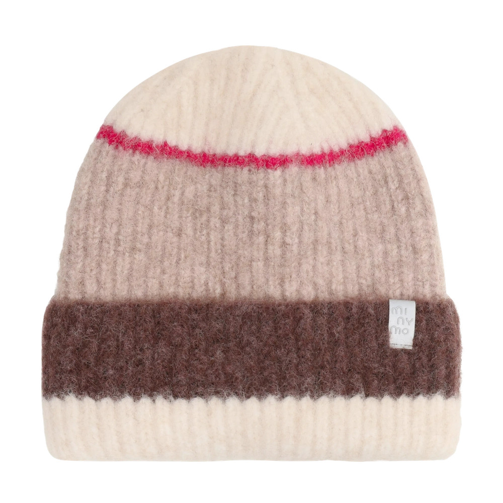 Minymo Bonnet tricoté à rayures - Huckleberry