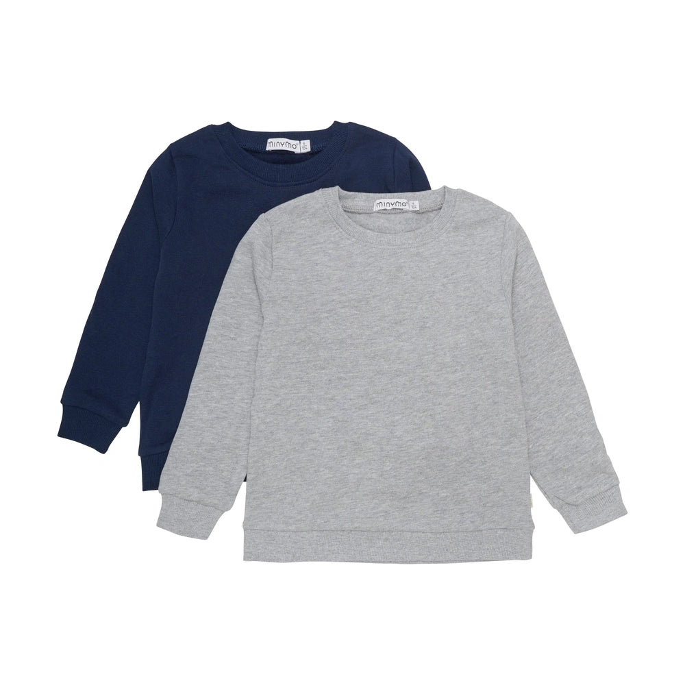 Minymo Sweater 2-pack - Greymelange