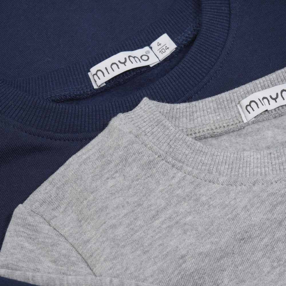 Minymo Sweater 2-pack - Greymelange