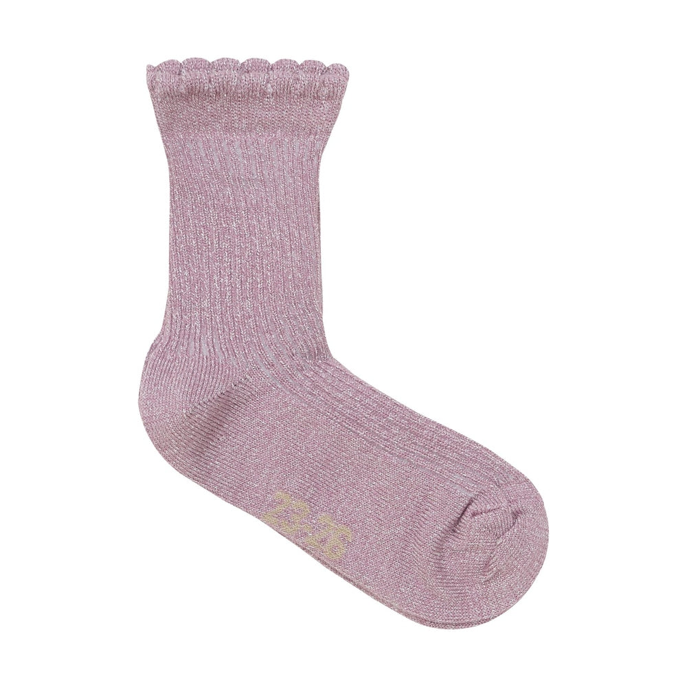 Minymo Sokken Met Glitter 2-pack - Dusky Orchid