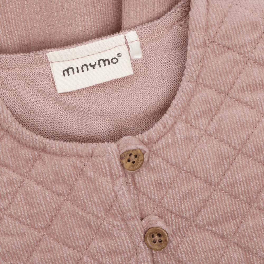 Minymo Ribfluwelen Spencer Met Voering - Fawn