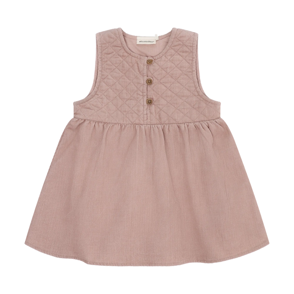 Minymo Ribfluwelen Spencer Met Voering - Fawn