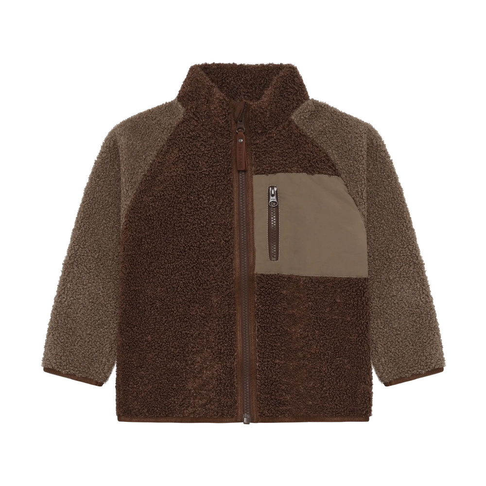 En Fant veste teddy - Châtaigne