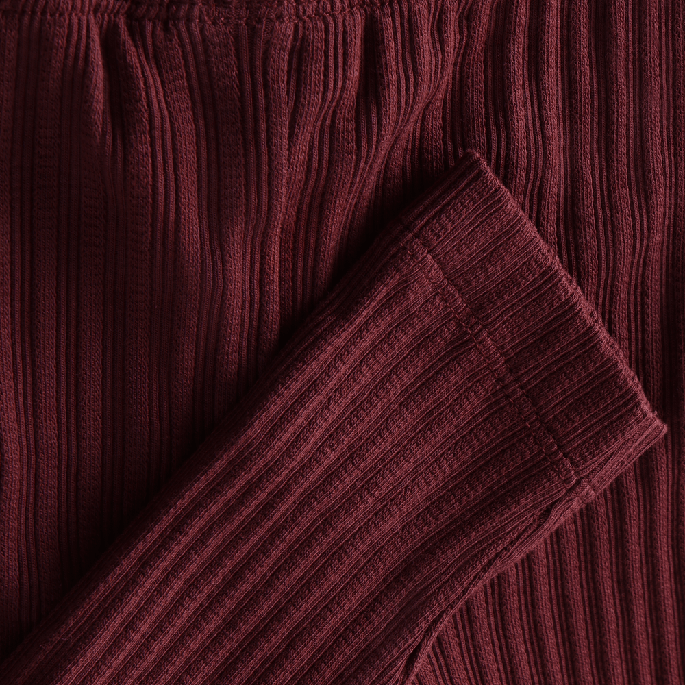 En Fant Pointelle Legging - Burgundy