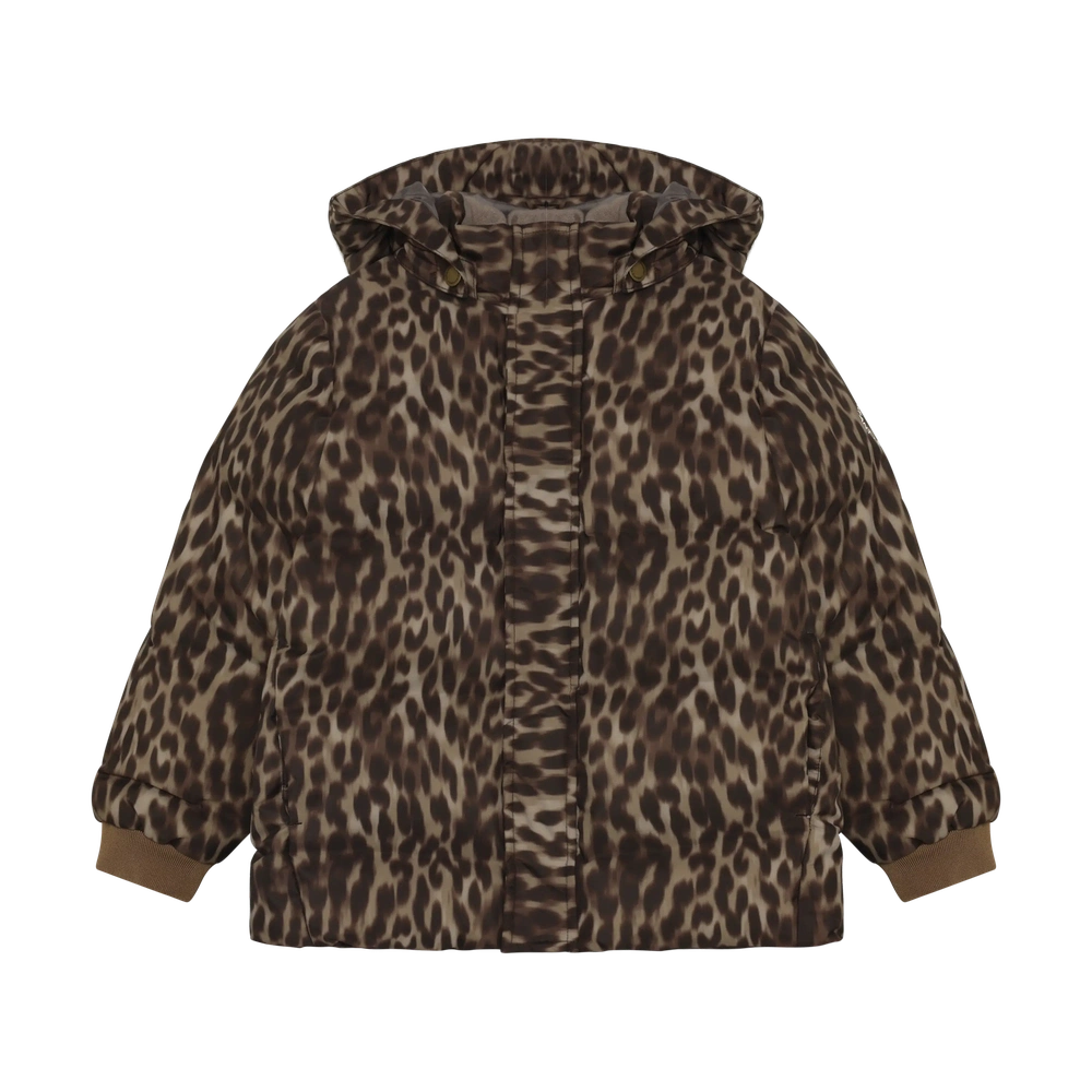 En Fant Gewatteerde Jas Met Print - Pine Bark