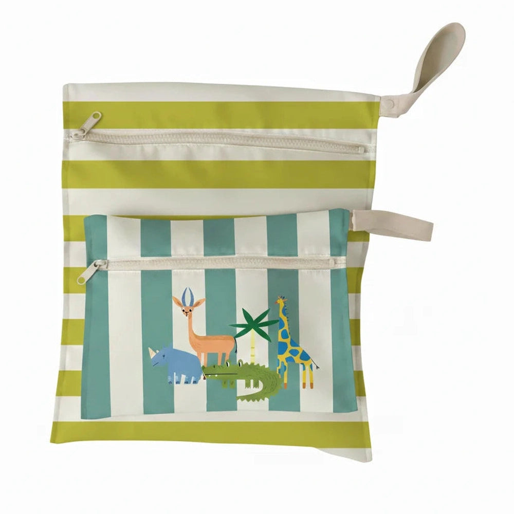 The Cotton Cloud - Waterproof Wet Bags 2-pack - Wet Croc