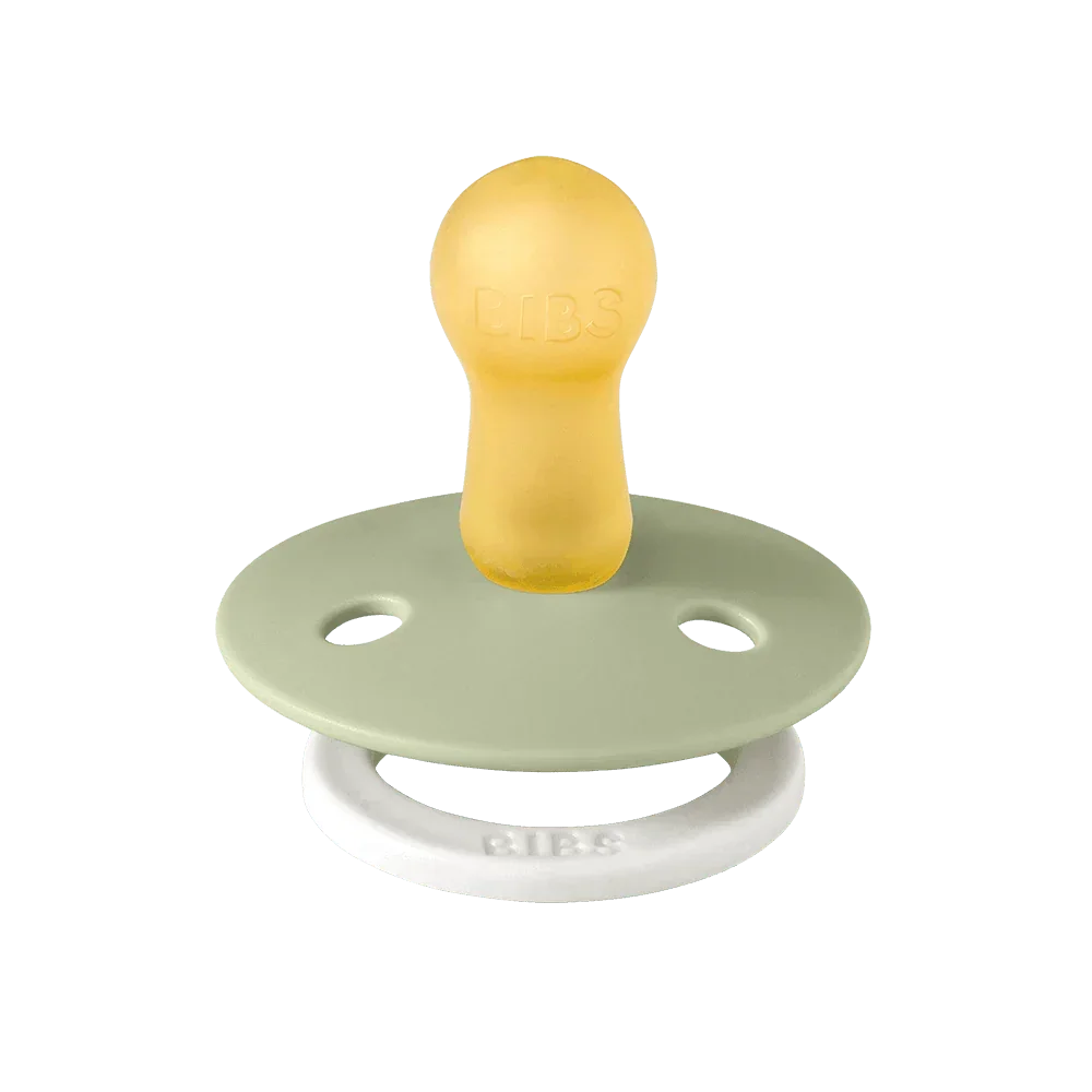 BIBS Tétine ronde GLOW lot de 2 - Sage/Cloud