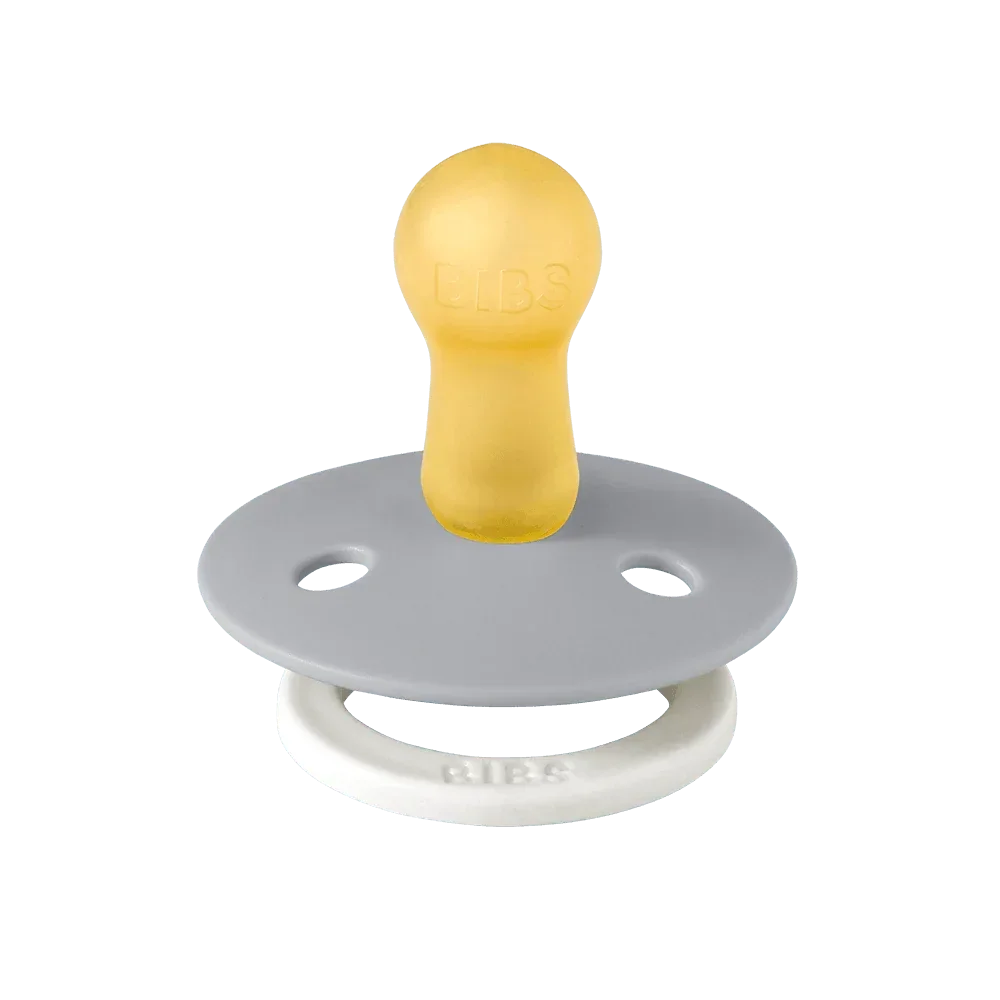 BIBS Fopspeen Rond GLOW 2-pack - Sage/Cloud