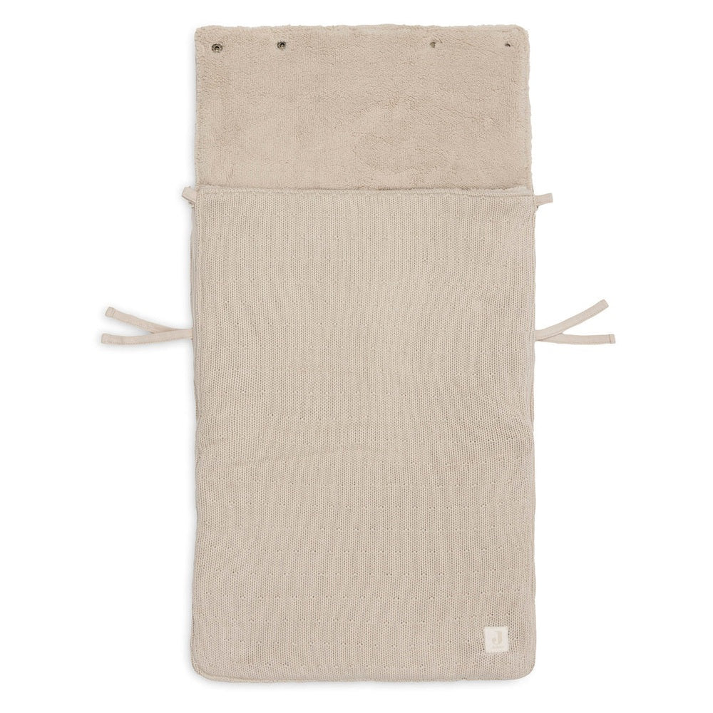 Jollein Voetenzak Groep 0+ 3/5 Puntsgordel Sprinkle Knit - Sand