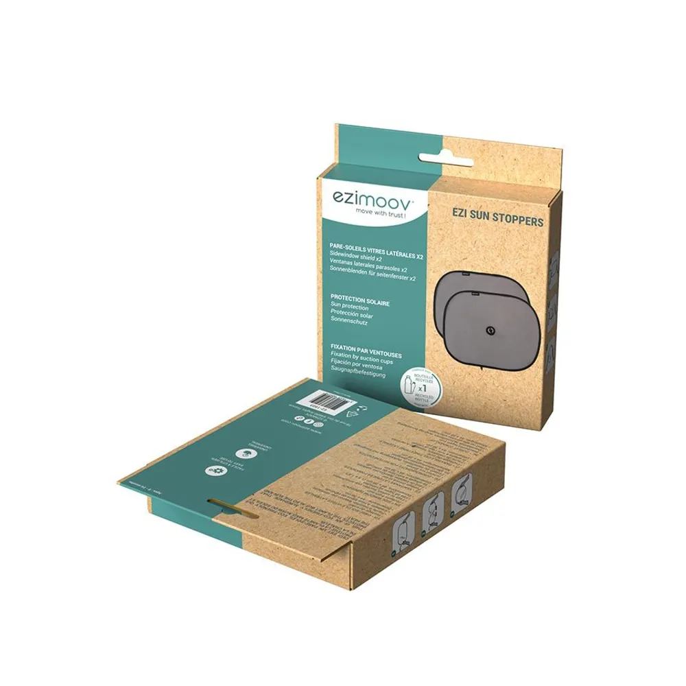 Ezimoov Zonnescherm Sun Stopper 2-pack - Zwart