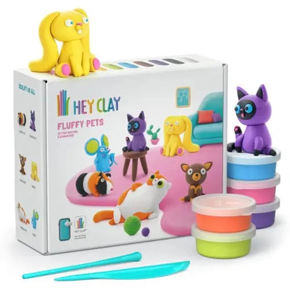 Hey Clay Zelfhardende 15 potjes - Fluffy Pets