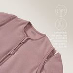 Meyco - Studio Slaapzak - Gevoerd - Afritsbare Mouw - Classic Purple Pink - 90cm