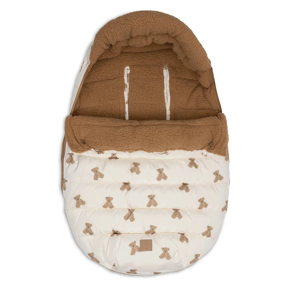 Jollein Voetenzak Groep 0+ 3/5 Punts Puffed - Mini Teddy Bear