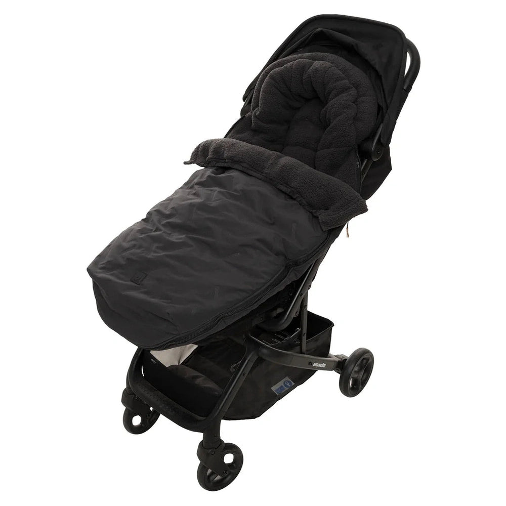 Jollein Voetenzak Buggy/Kinderwagen Embossed - Nearly Black