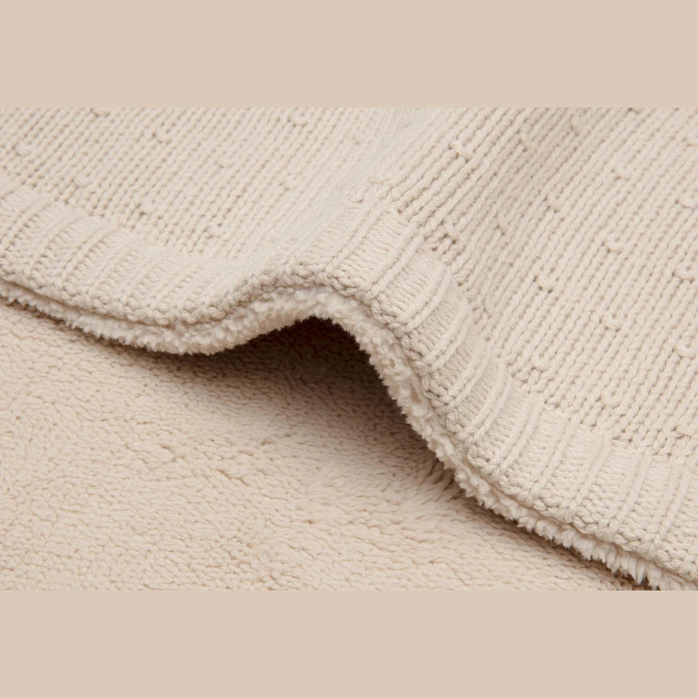 Jollein Deken Wieg 75x100cm Sprinkle Knit - Sand/Fluffy