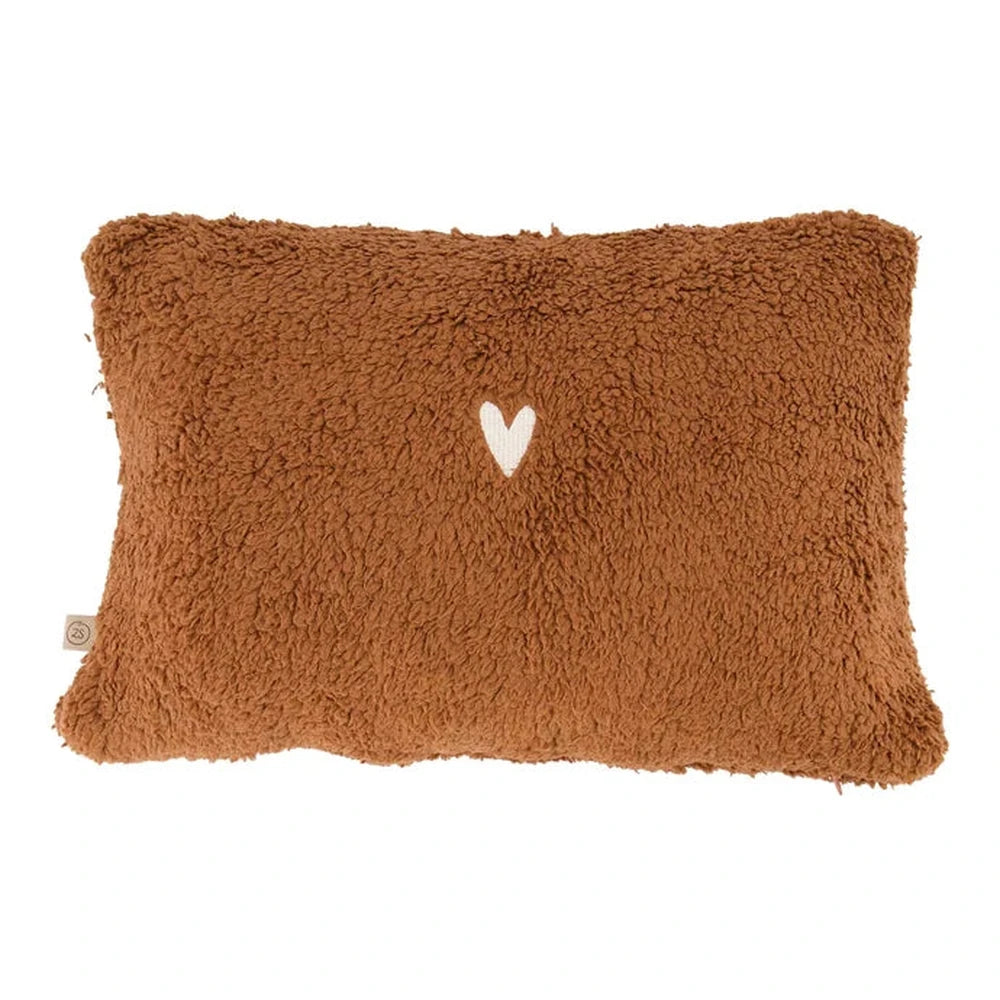 Zusss Kussen Teddy Little Love 35x25cm - Dark Brown