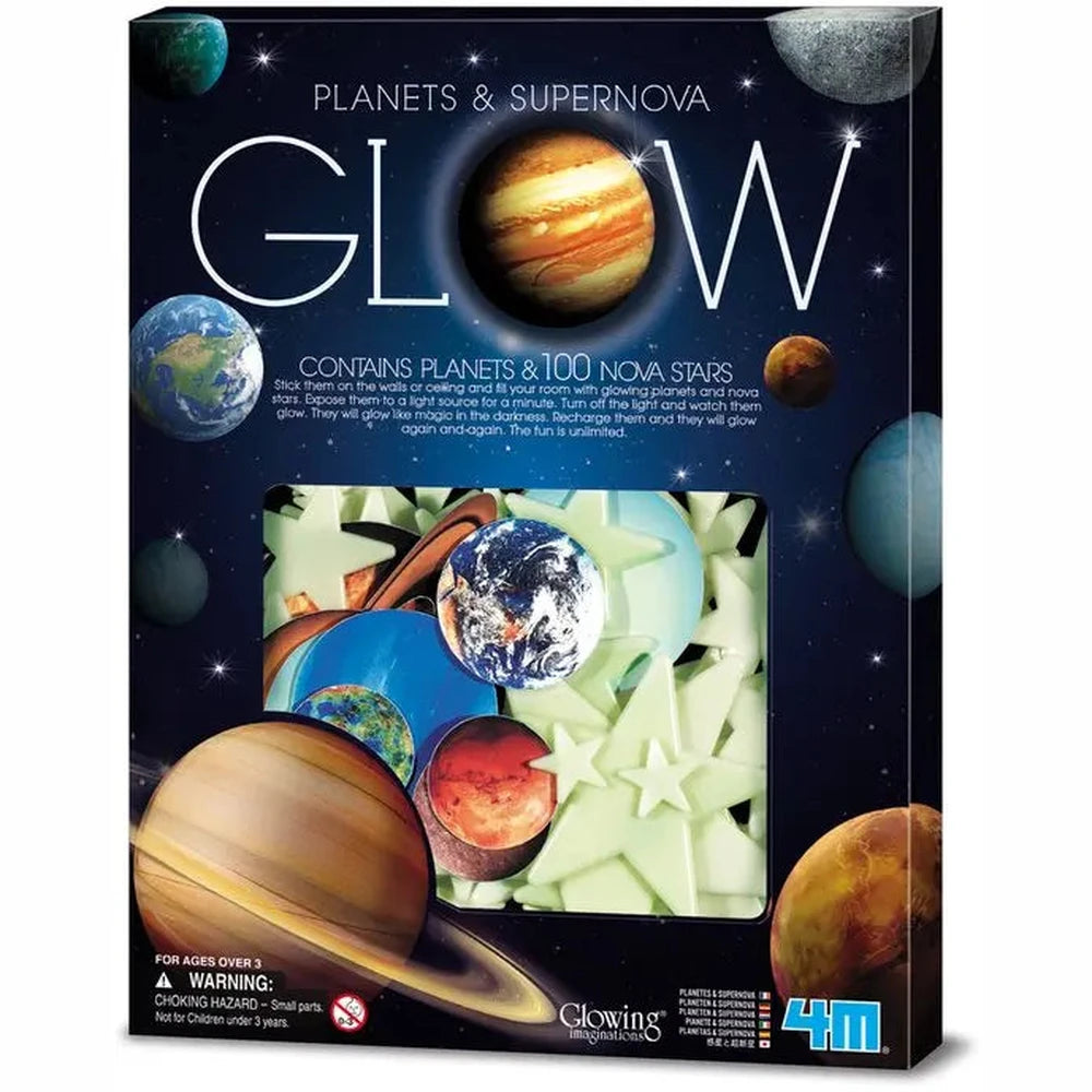 Glowing Imaginations Glow In The Dark 100 st. - Planeten En Sterren