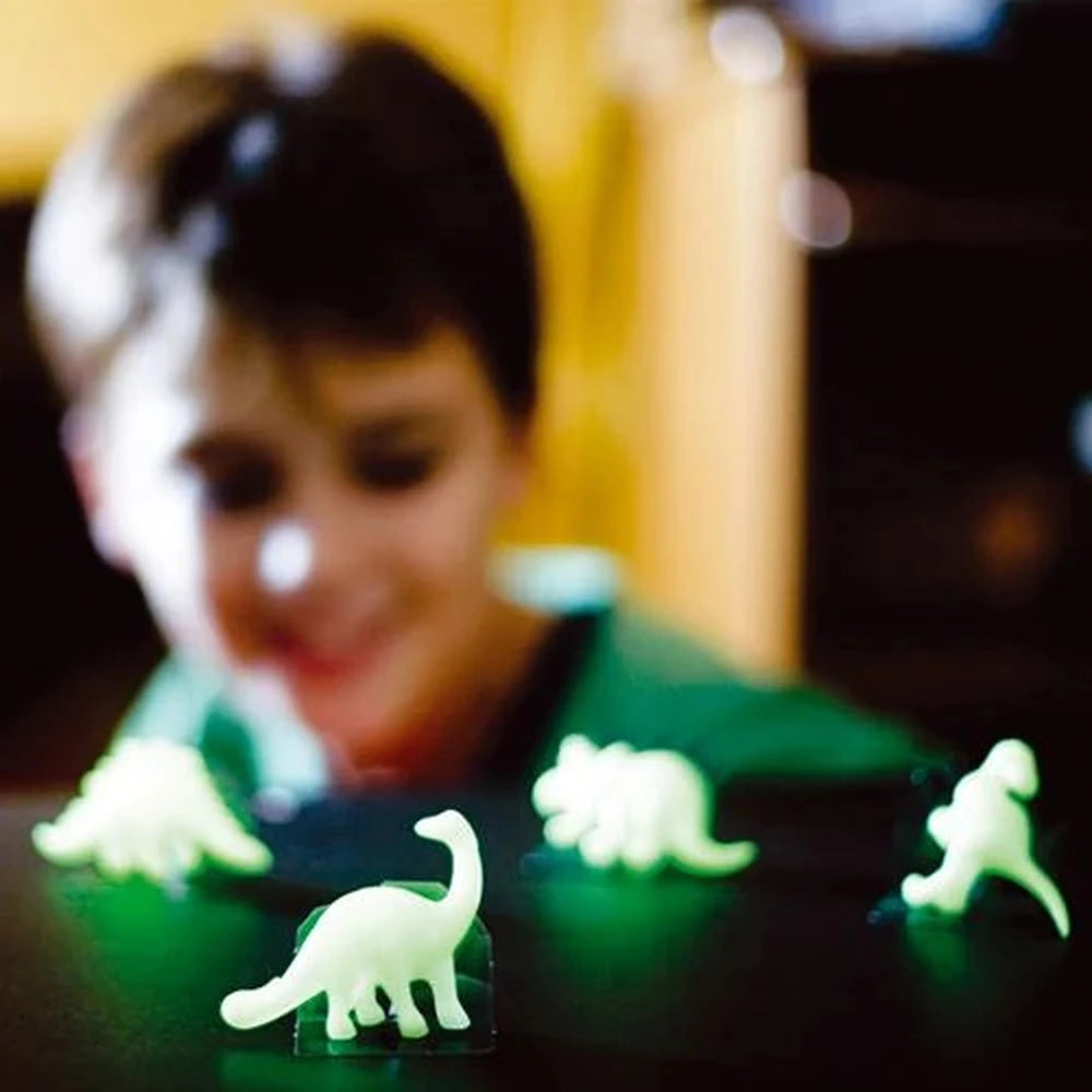4M Glow In The Dark Stickers 3D Dino 8 Stuks