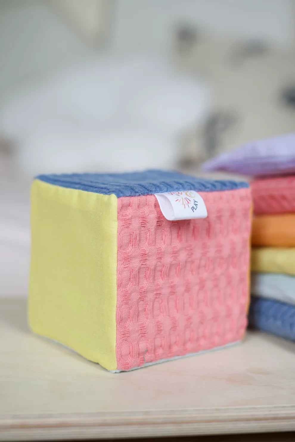 Pit&Play Pastel Dobbelsteen - Matchend Bij Stapelstein