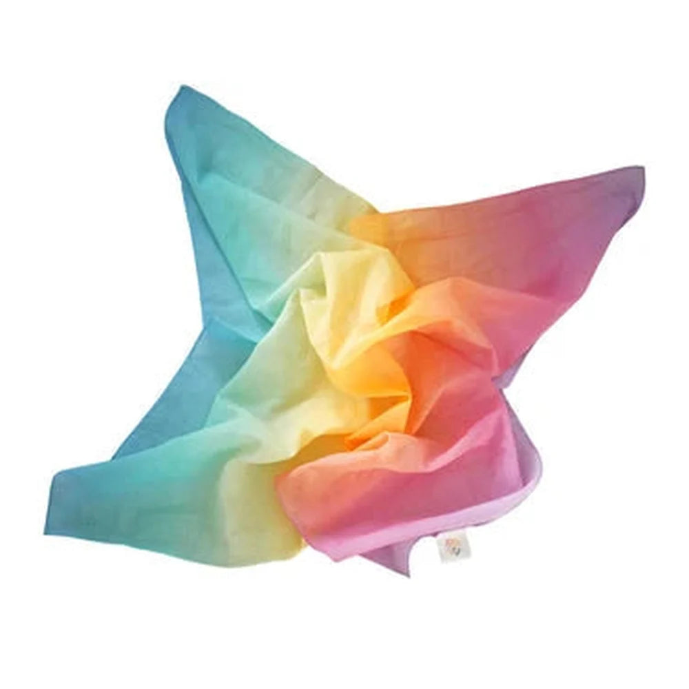 Pit&Play Sacs sensoriels pastel + voile de jeu en coton offert, taille moyenne, Fade Pastel
