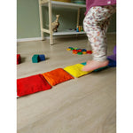 Pit&Play Sensorische Regenboog Pittenzakjes + Gratis Speeldoek Katoen Medium Fade Rainbow