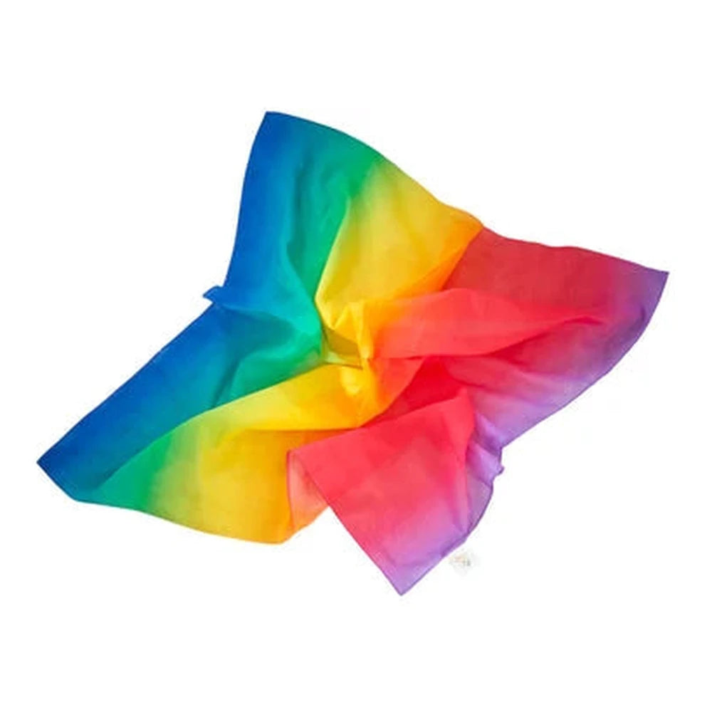 Pit&Play Sensorische Regenboog Pittenzakjes + Gratis Speeldoek Katoen Medium Fade Rainbow