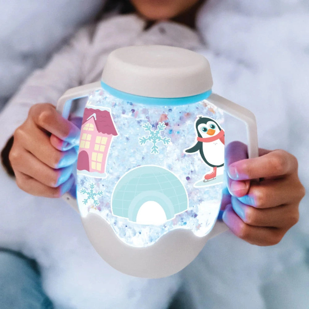 Glo Pals DIY Sensory Speelbeker - Snowglobe