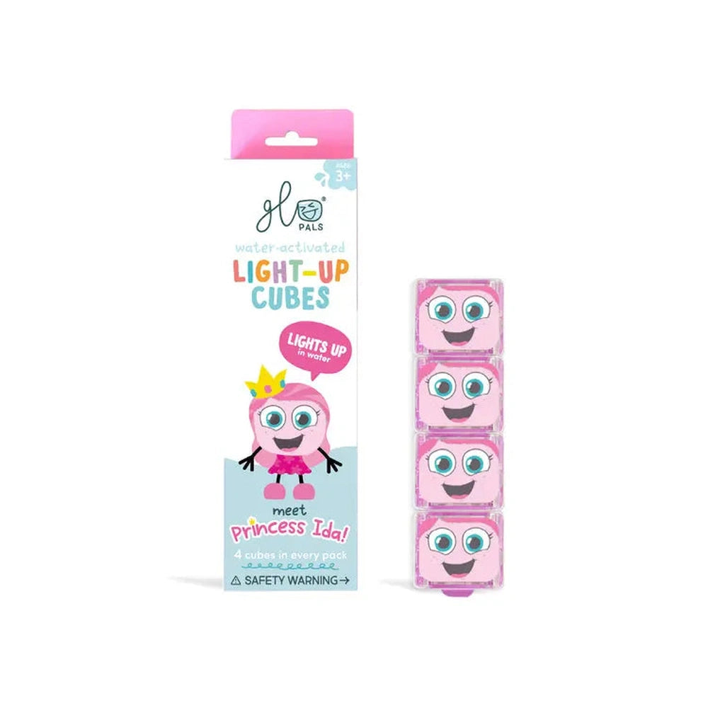 Jouets de bain lumineux Glo Pals Light Up Cubes, lot de 4 - Ida