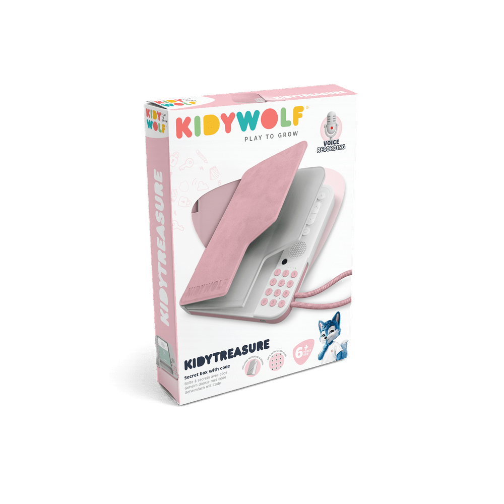 Kidywolf Geheim Dagboek Met Pincode & Spraakrecorder- Kidytreasure - Roos