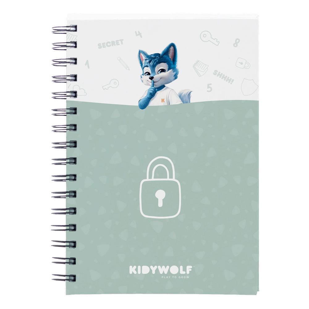 Kidywolf Geheim Dagboek Met Pincode & Spraakrecorder- Kidytreasure - Groen