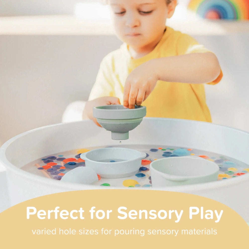 Inspire My Play Opvouwbare Trechters Voor Sensorisch Spel - Groen/Blauw