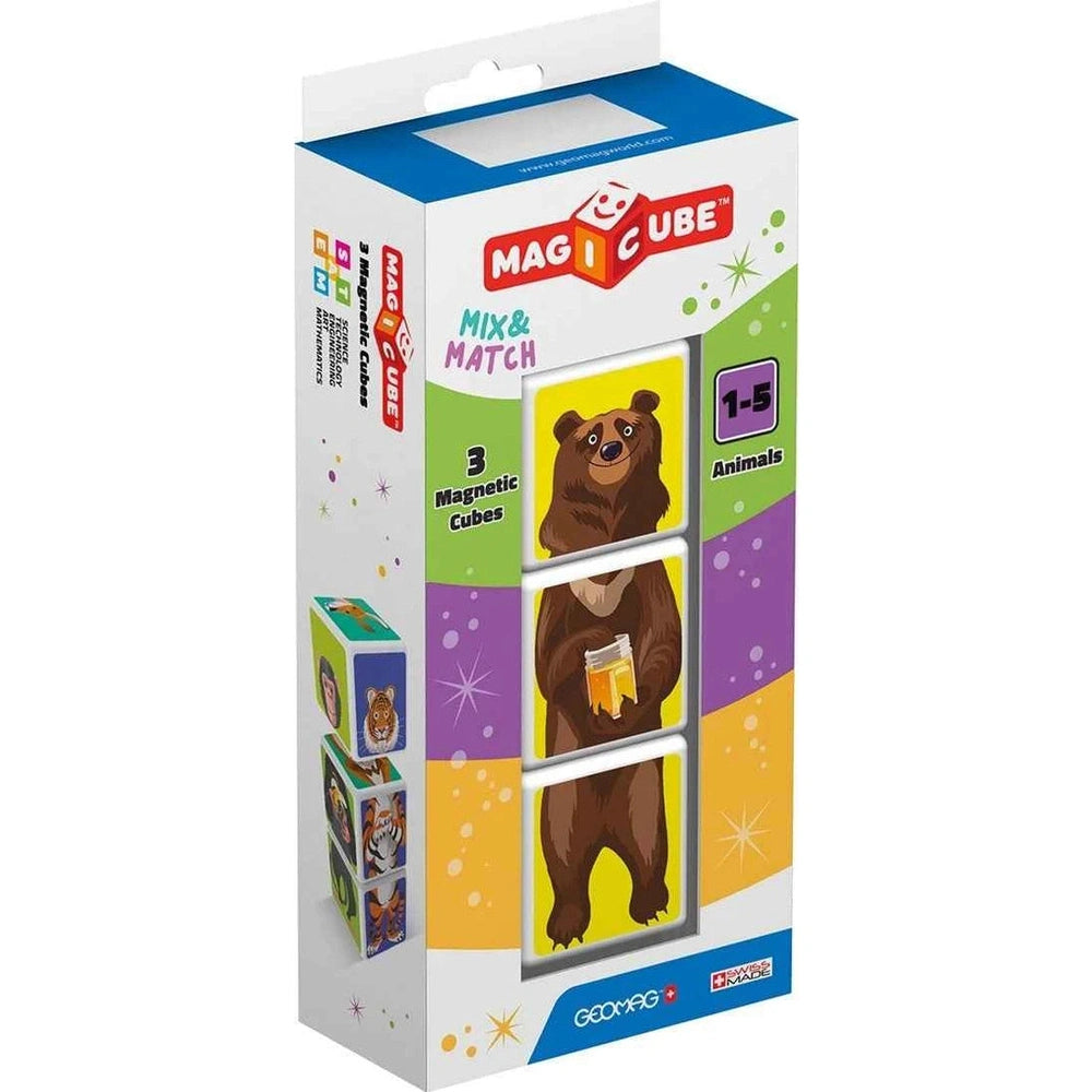 Geomag Magicube Mix & Match Dieren 3 Stuks