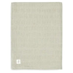 Jollein Wiegdeken Grain Knit 75x100cm - Olive Green/Velvet