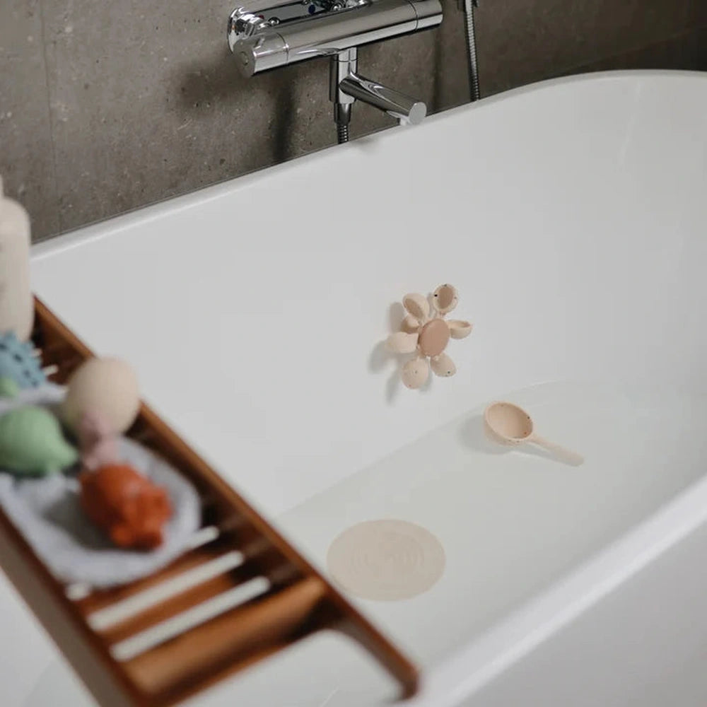 Mushie Badwaterspeeltje Met Waterrad - Vanilla Confetti