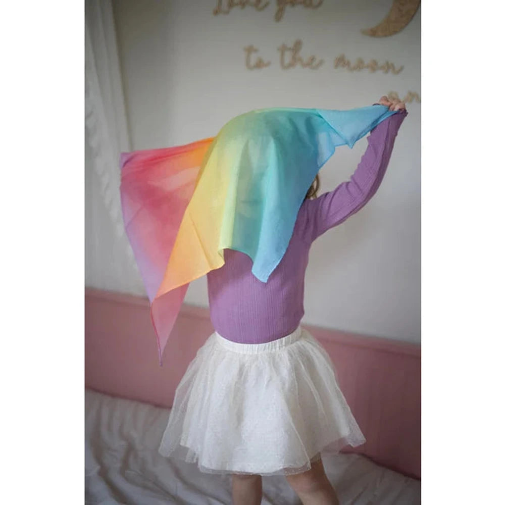 Pit&Play Katoenen Speeldoek 75x75cm Large - Regenboog