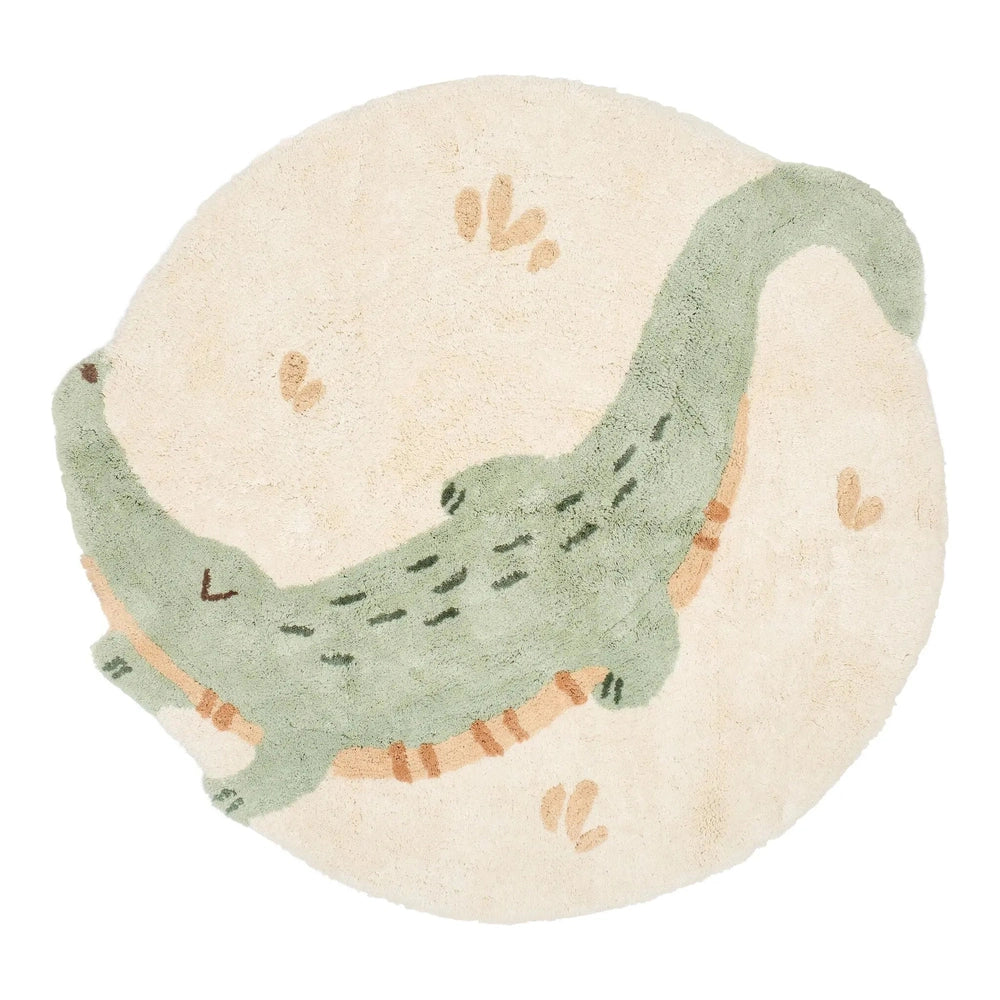 Little Dutch Vloerkleed Krokodil - Groen