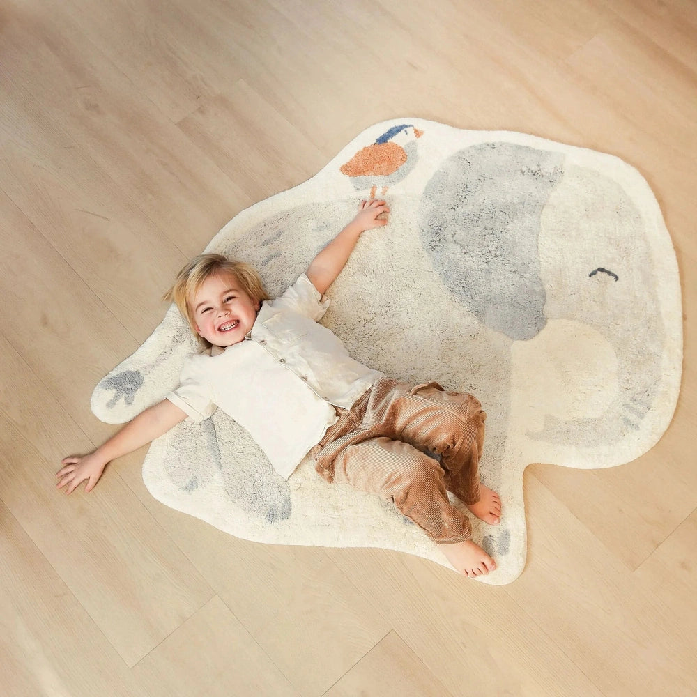 Little Dutch Vloerkleed Olifant - Grijs
