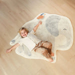 Little Dutch Vloerkleed Olifant - Grijs
