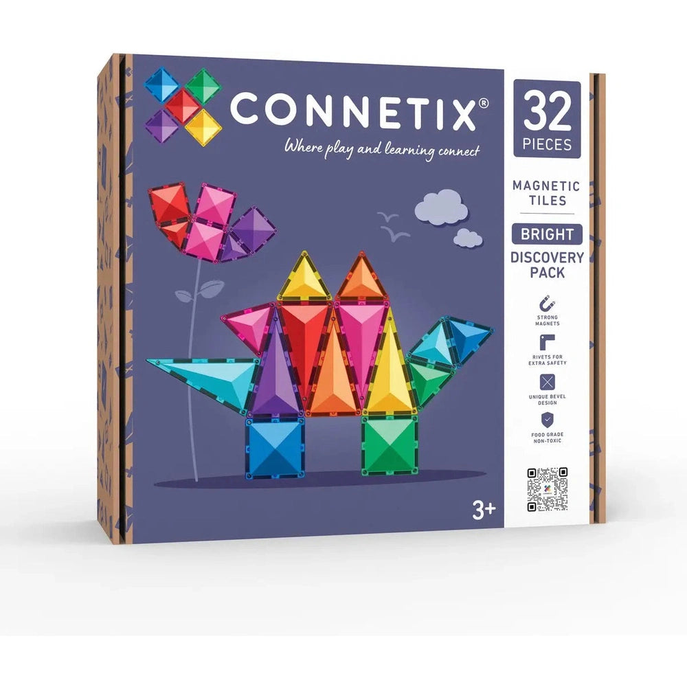 Connetix Magnetisch Tegels Ontdekkingspakket 32 Stuks - Bright