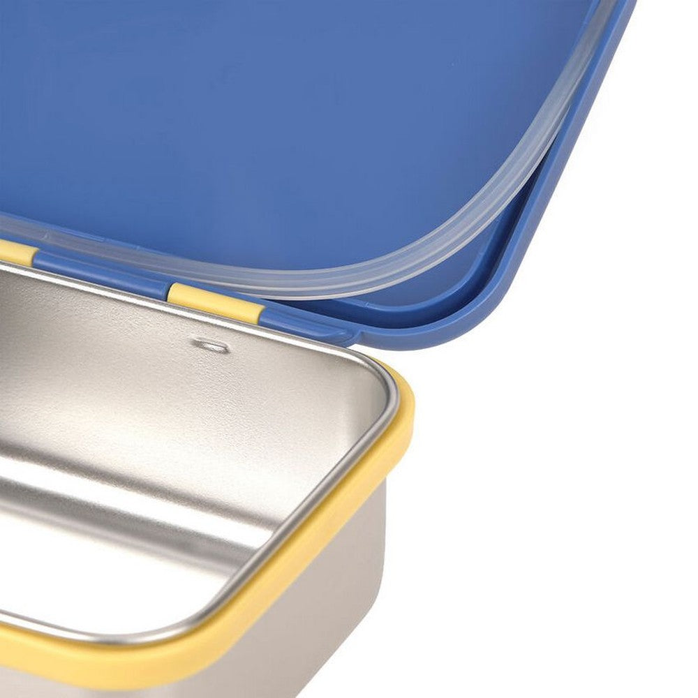 Lässig Lunchbox Stainless Steel SmileyWorld - Electric Blue