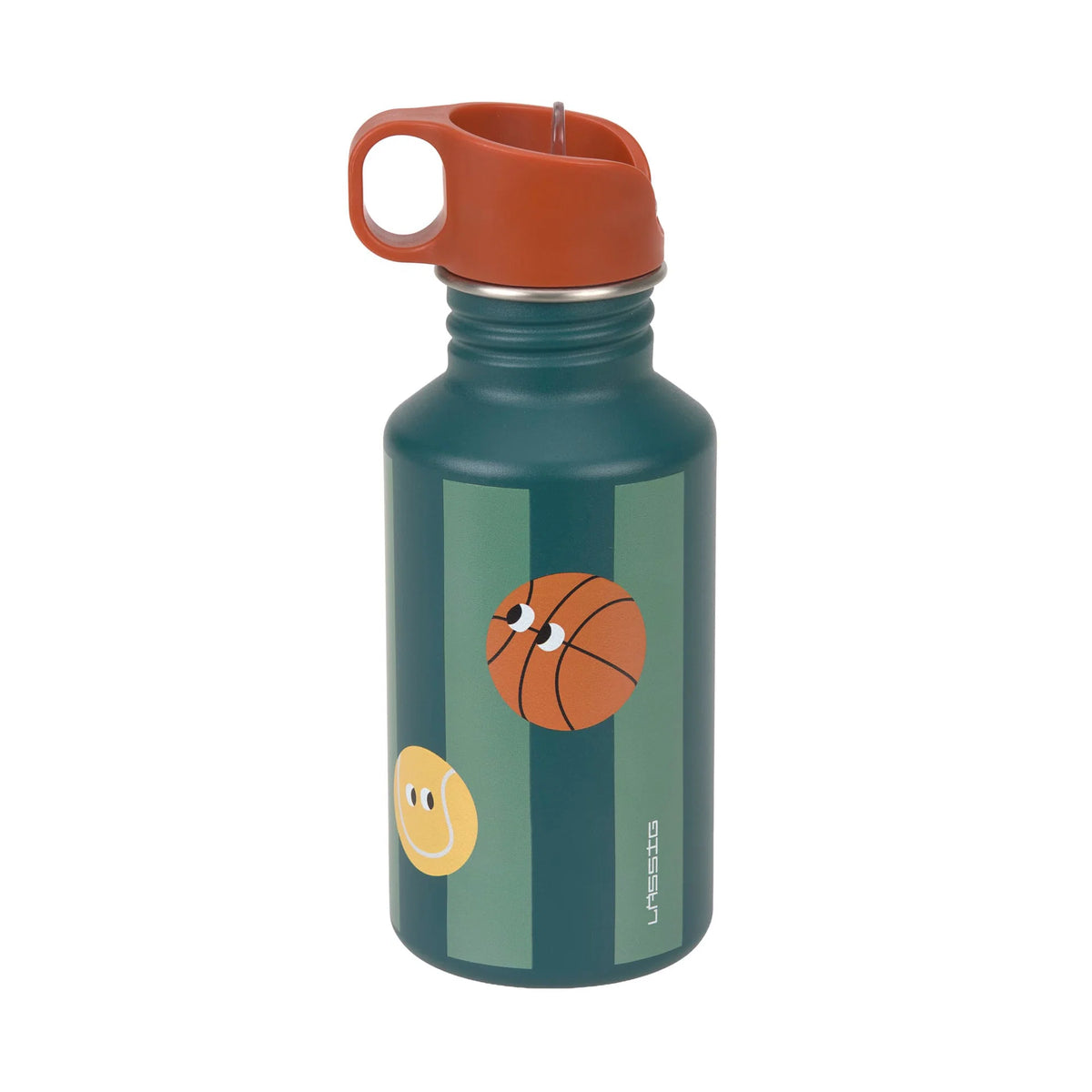 Lässig Drinkfles Stainless Steel 500ml - Unique Stripes Sports Balls