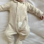 Living Nature - Babypakje Aline - Ecru Hartje
